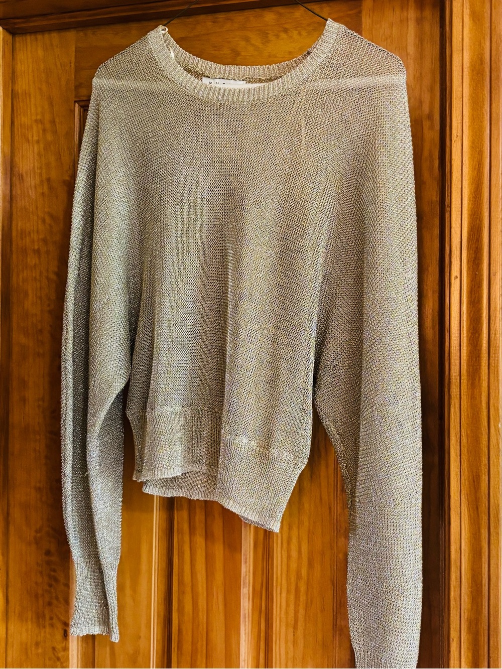HYFVE Light Gold Metallic Crewneck Sweater - Picture 7 of 10